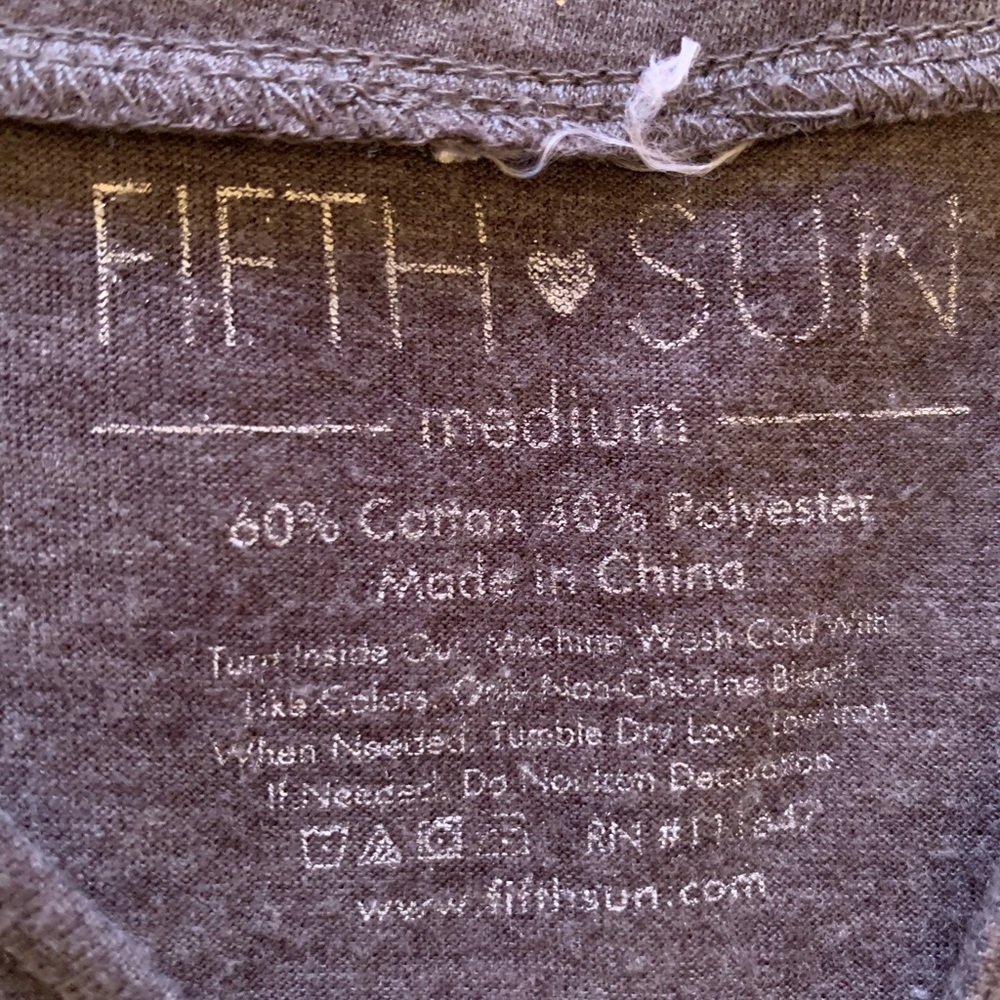 Fifth sun gray t-shirt